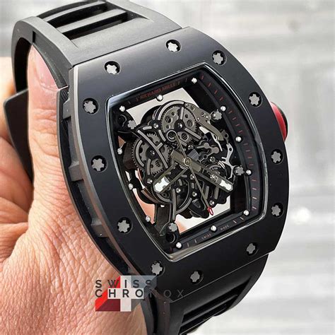 richard mille rm 055 grey|richard mille bubba watson black.